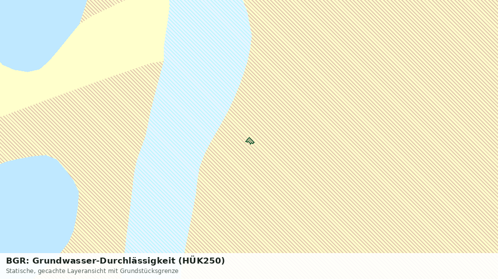 Statische Kartenansicht: BGR: Grundwasser-Durchlässigkeit (HÜK250)
