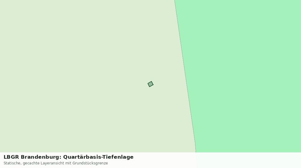 Statische Kartenansicht: LBGR Brandenburg: Quartärbasis-Tiefenlage