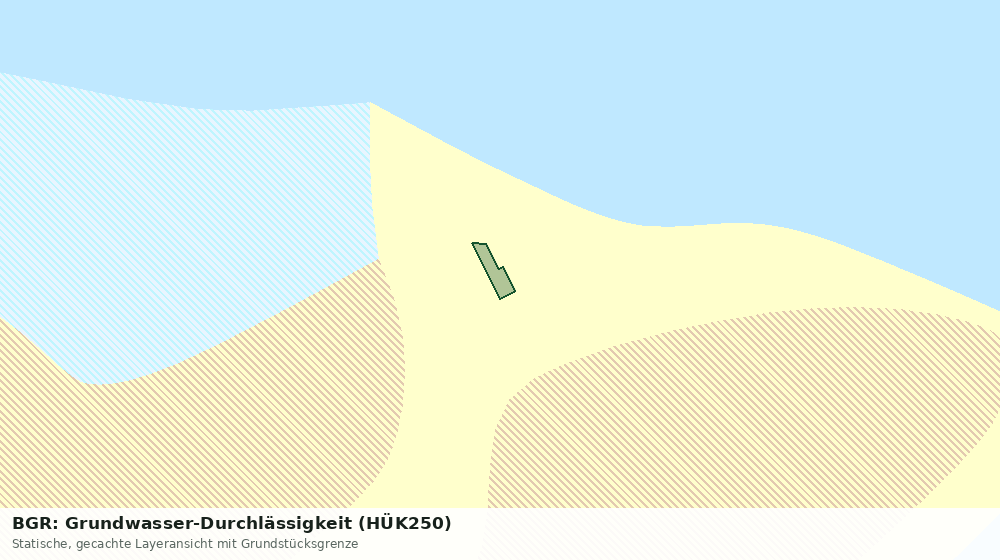 Statische Kartenansicht: BGR: Grundwasser-Durchlässigkeit (HÜK250)