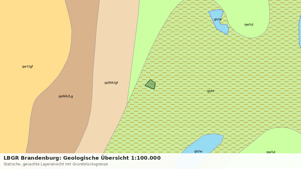 Statische Kartenansicht: LBGR Brandenburg: Geologische Übersicht 1:100.000