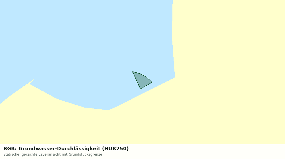 Statische Kartenansicht: BGR: Grundwasser-Durchlässigkeit (HÜK250)