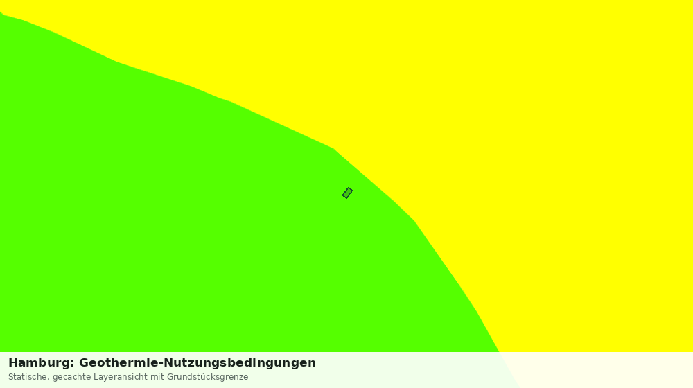 Statische Kartenansicht: Hamburg: Geothermie-Nutzungsbedingungen