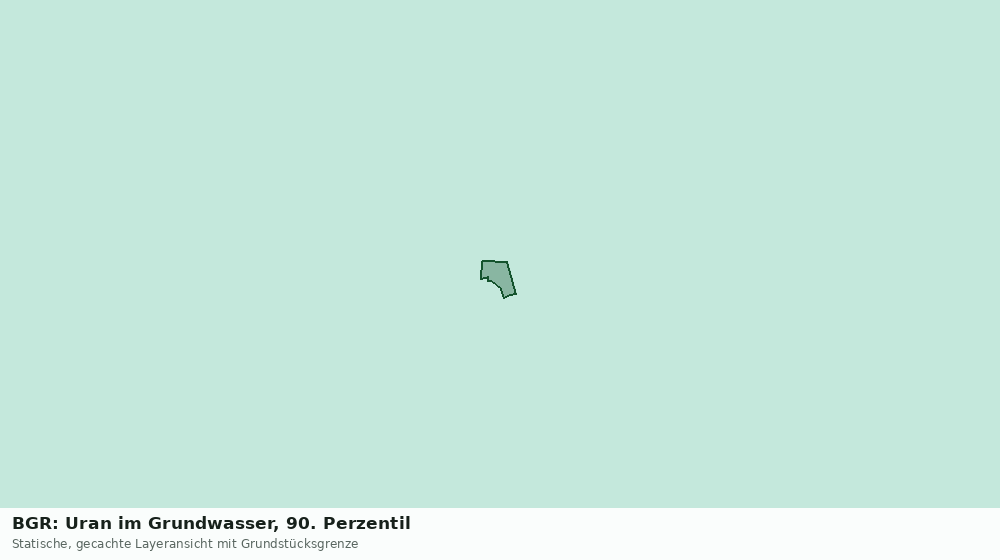 Statische Kartenansicht: BGR: Uran im Grundwasser, 90. Perzentil