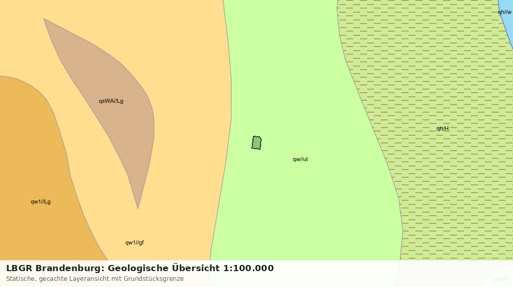 Statische Kartenansicht: LBGR Brandenburg: Geologische Übersicht 1:100.000