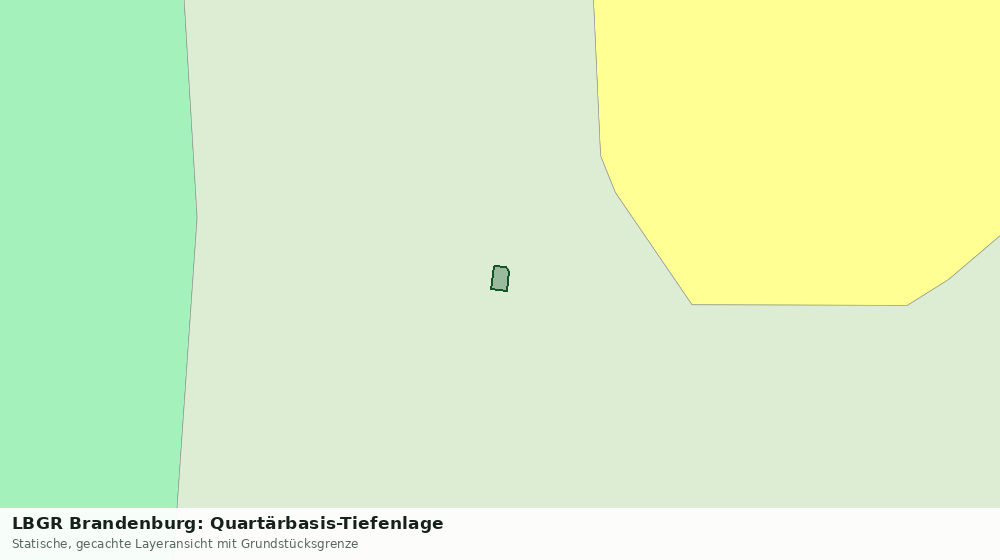 Statische Kartenansicht: LBGR Brandenburg: Quartärbasis-Tiefenlage