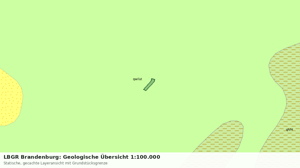 Statische Kartenansicht: LBGR Brandenburg: Geologische Übersicht 1:100.000