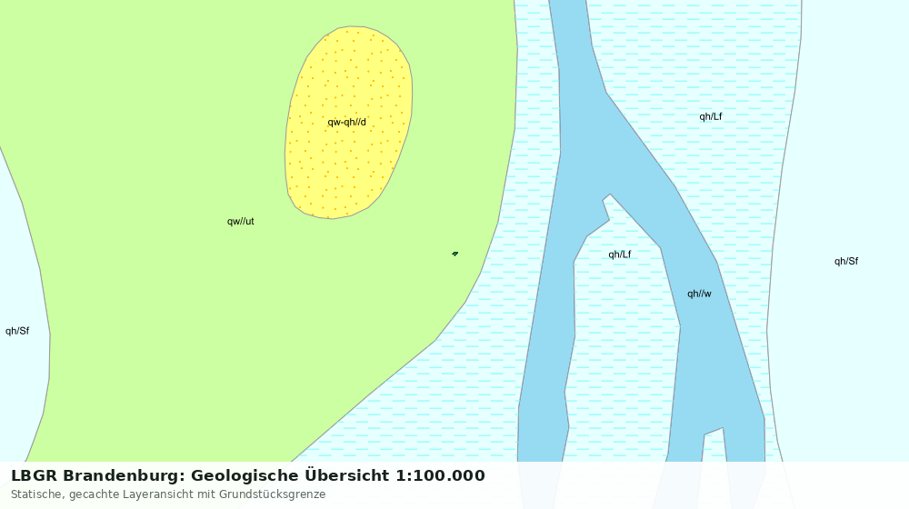 Statische Kartenansicht: LBGR Brandenburg: Geologische Übersicht 1:100.000