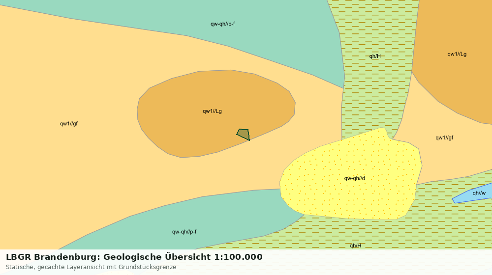Statische Kartenansicht: LBGR Brandenburg: Geologische Übersicht 1:100.000
