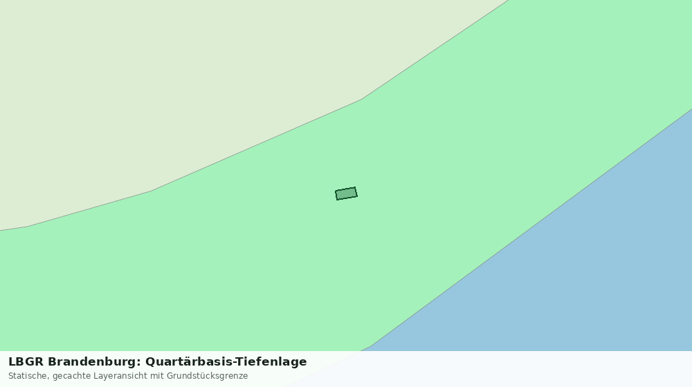 Statische Kartenansicht: LBGR Brandenburg: Quartärbasis-Tiefenlage