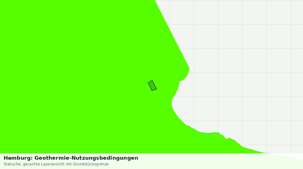 Statische Kartenansicht: Hamburg: Geothermie-Nutzungsbedingungen