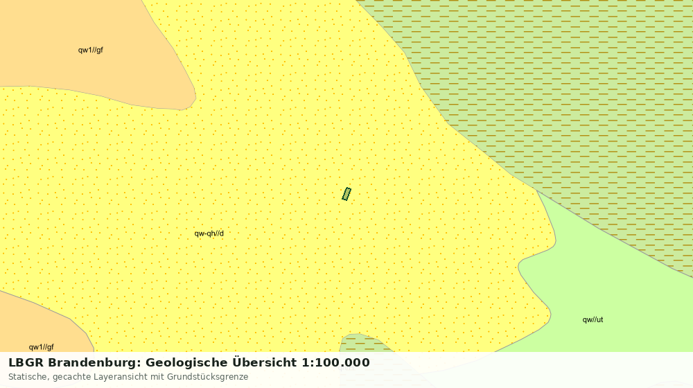 Statische Kartenansicht: LBGR Brandenburg: Geologische Übersicht 1:100.000