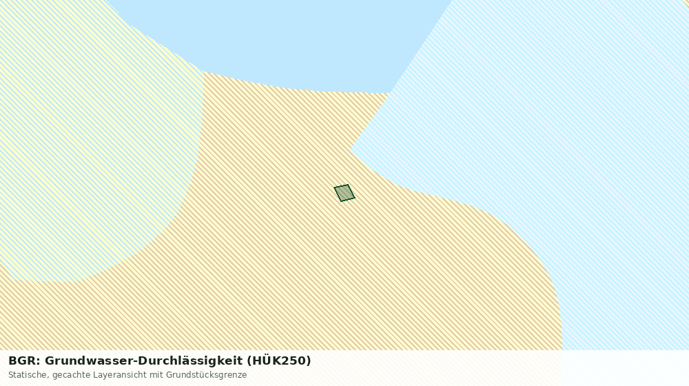 Statische Kartenansicht: BGR: Grundwasser-Durchlässigkeit (HÜK250)