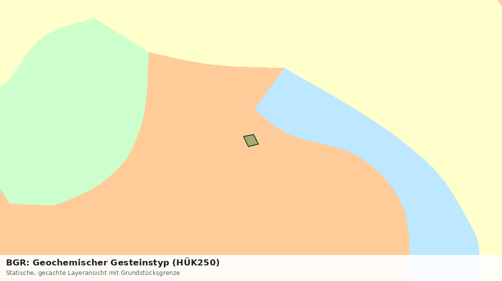 Statische Kartenansicht: BGR: Geochemischer Gesteinstyp (HÜK250)