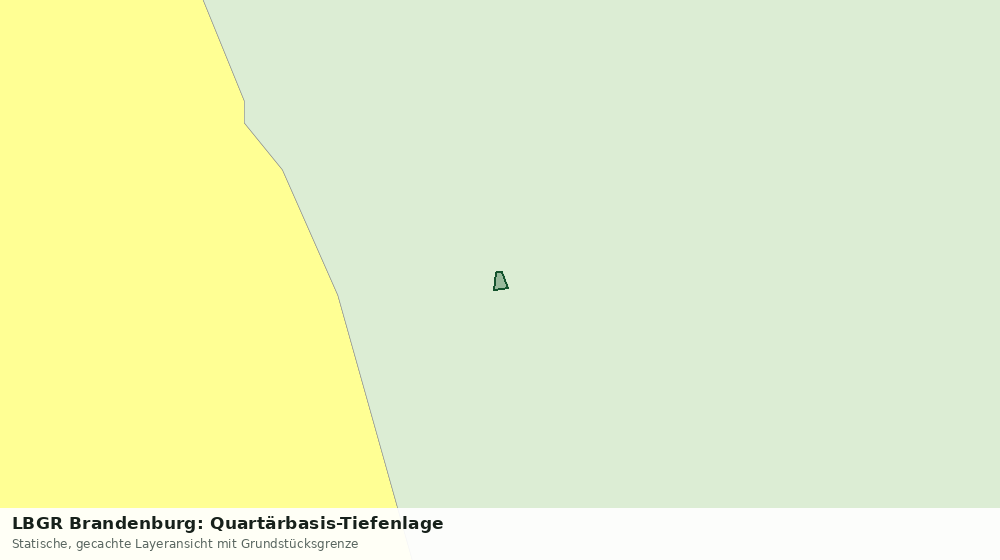 Statische Kartenansicht: LBGR Brandenburg: Quartärbasis-Tiefenlage