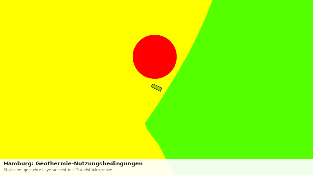 Statische Kartenansicht: Hamburg: Geothermie-Nutzungsbedingungen