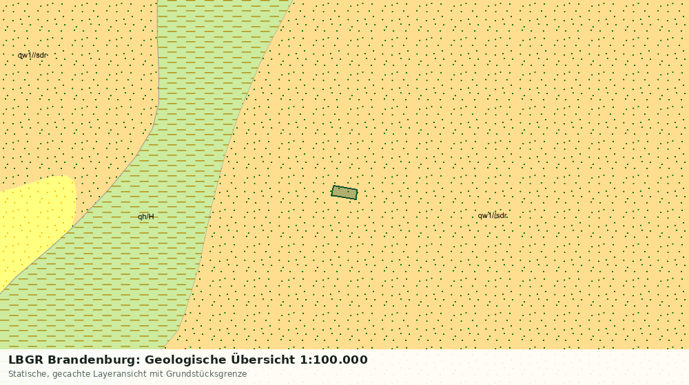 Statische Kartenansicht: LBGR Brandenburg: Geologische Übersicht 1:100.000