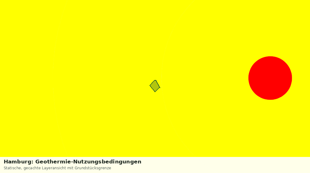 Statische Kartenansicht: Hamburg: Geothermie-Nutzungsbedingungen