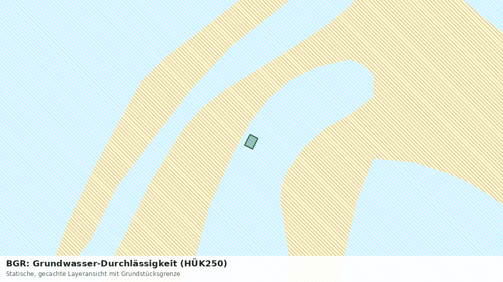 Statische Kartenansicht: BGR: Grundwasser-Durchlässigkeit (HÜK250)
