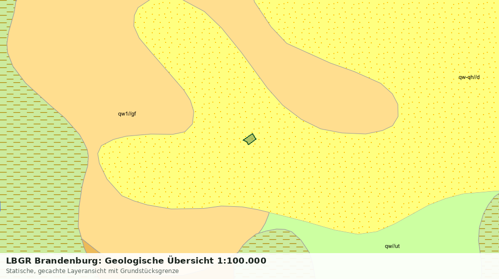 Statische Kartenansicht: LBGR Brandenburg: Geologische Übersicht 1:100.000