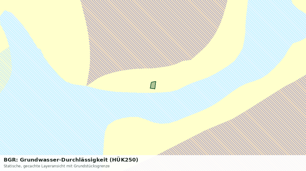 Statische Kartenansicht: BGR: Grundwasser-Durchlässigkeit (HÜK250)