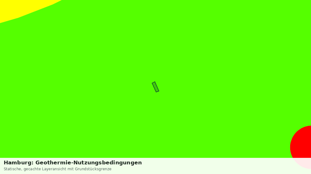 Statische Kartenansicht: Hamburg: Geothermie-Nutzungsbedingungen