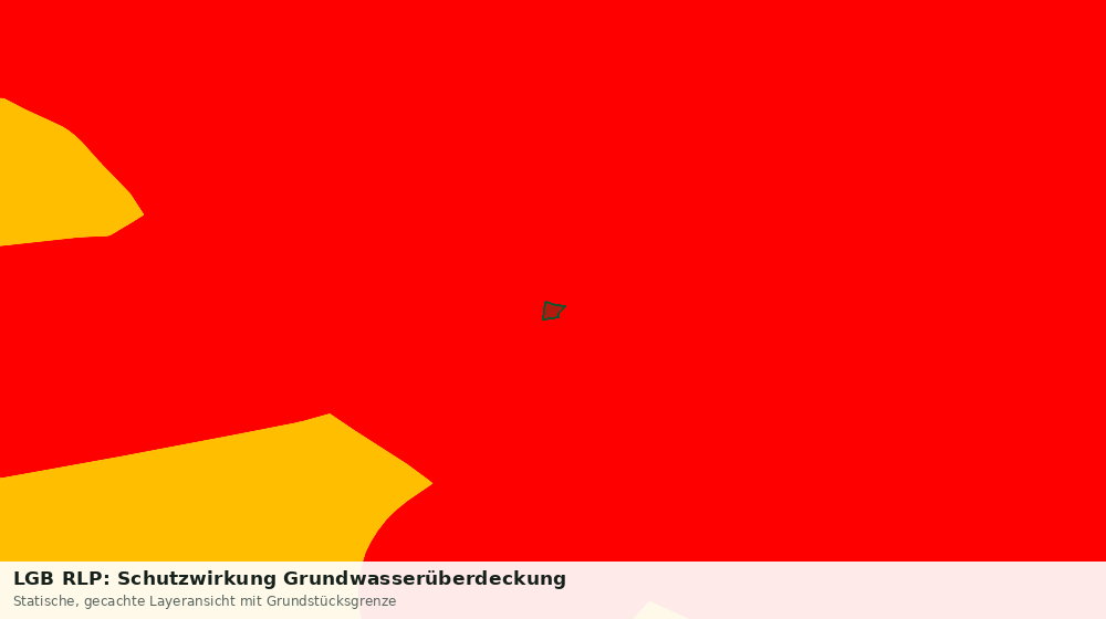 Statische Kartenansicht: LGB RLP: Schutzwirkung Grundwasserüberdeckung