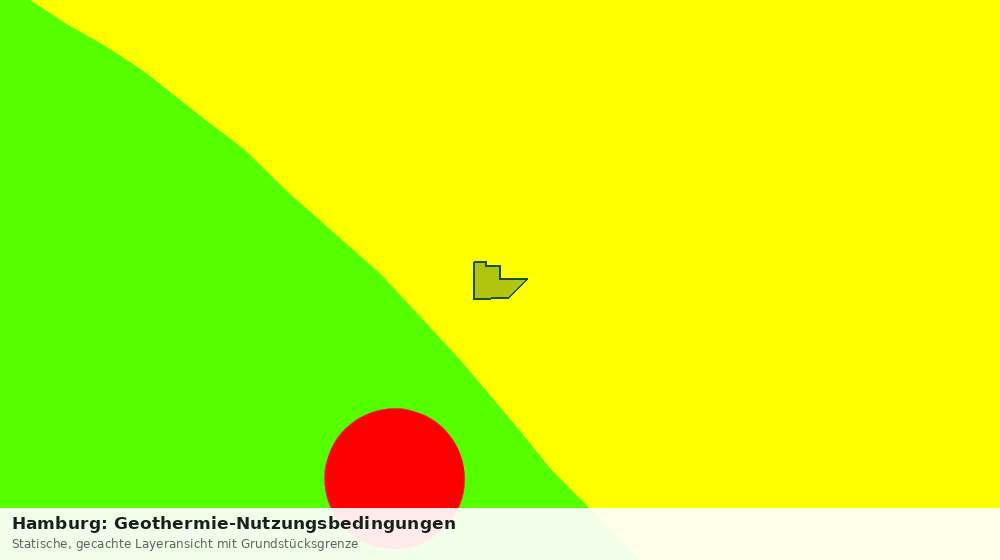 Statische Kartenansicht: Hamburg: Geothermie-Nutzungsbedingungen