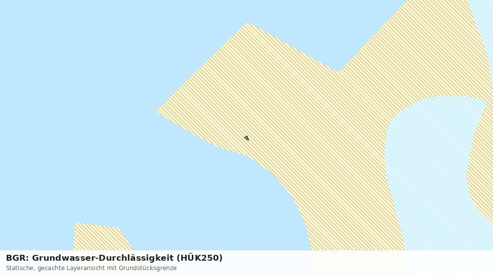 Statische Kartenansicht: BGR: Grundwasser-Durchlässigkeit (HÜK250)