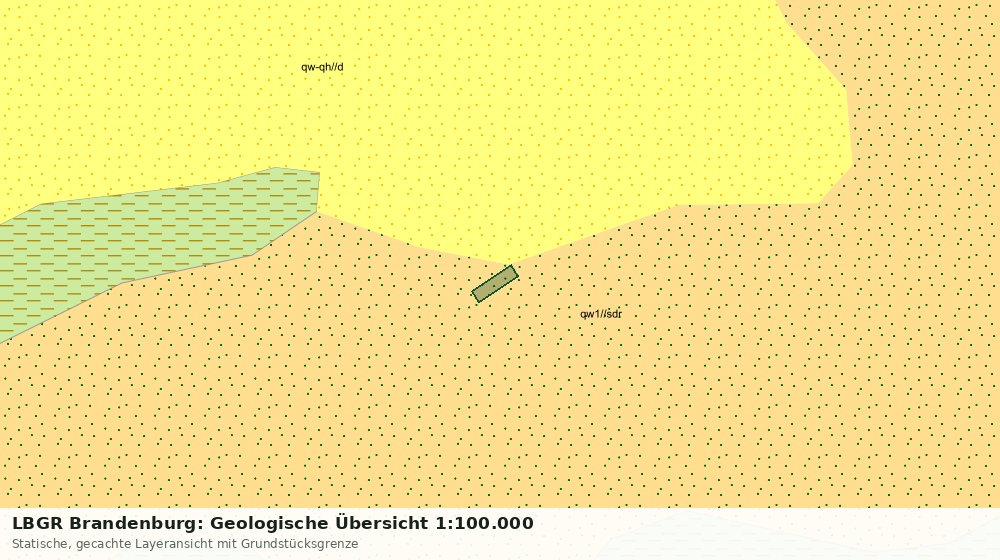 Statische Kartenansicht: LBGR Brandenburg: Geologische Übersicht 1:100.000