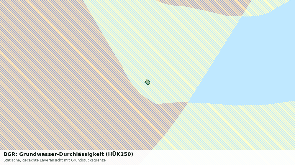 Statische Kartenansicht: BGR: Grundwasser-Durchlässigkeit (HÜK250)