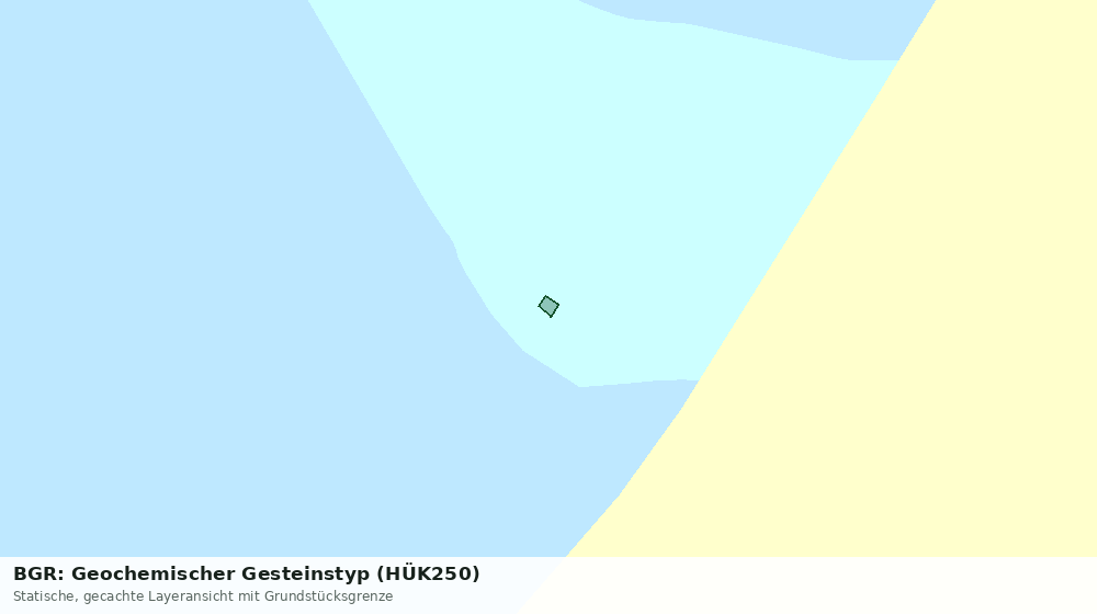 Statische Kartenansicht: BGR: Geochemischer Gesteinstyp (HÜK250)