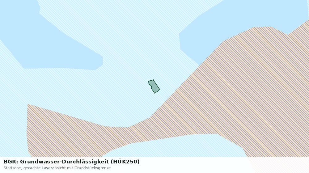 Statische Kartenansicht: BGR: Grundwasser-Durchlässigkeit (HÜK250)