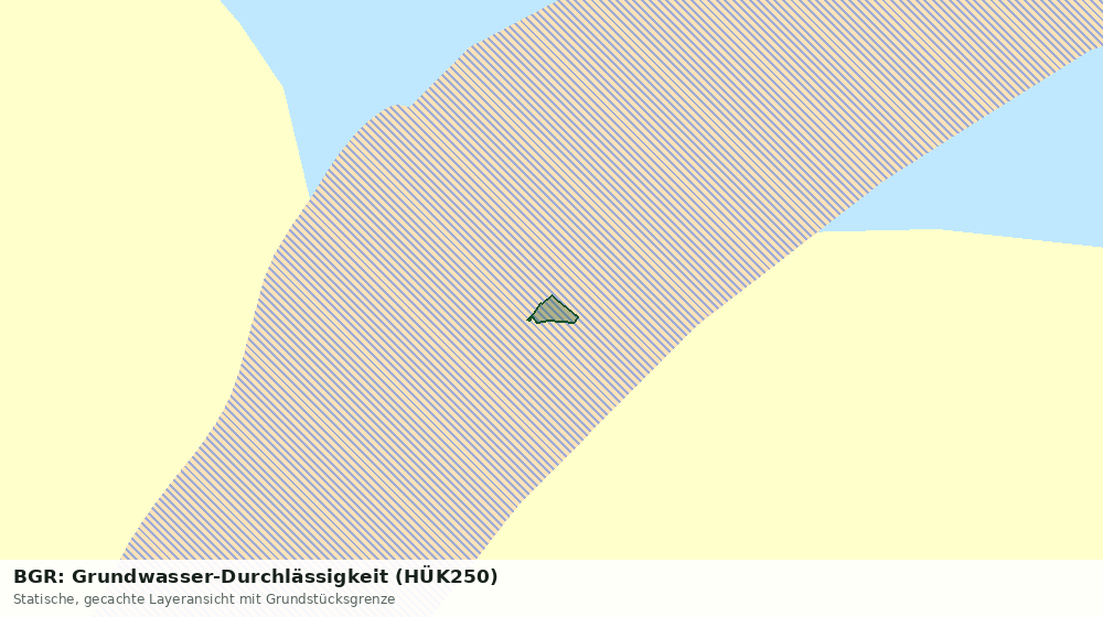 Statische Kartenansicht: BGR: Grundwasser-Durchlässigkeit (HÜK250)