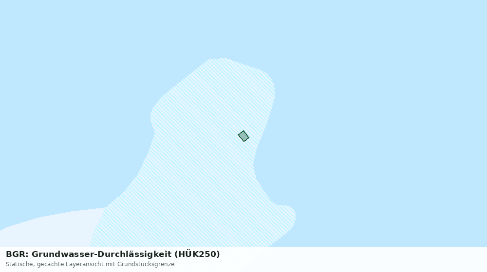 Statische Kartenansicht: BGR: Grundwasser-Durchlässigkeit (HÜK250)
