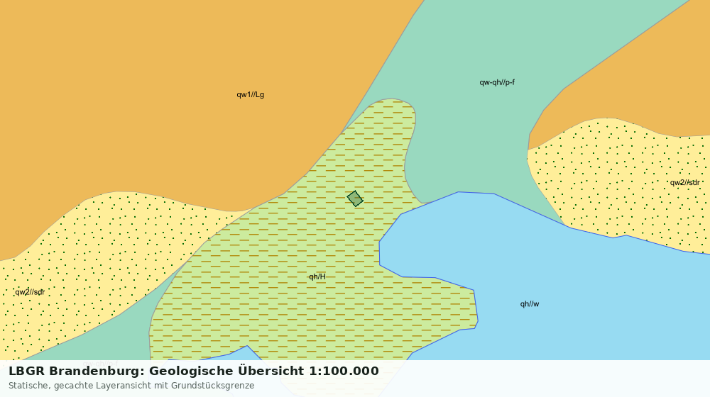 Statische Kartenansicht: LBGR Brandenburg: Geologische Übersicht 1:100.000
