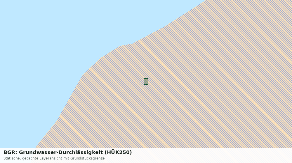 Statische Kartenansicht: BGR: Grundwasser-Durchlässigkeit (HÜK250)
