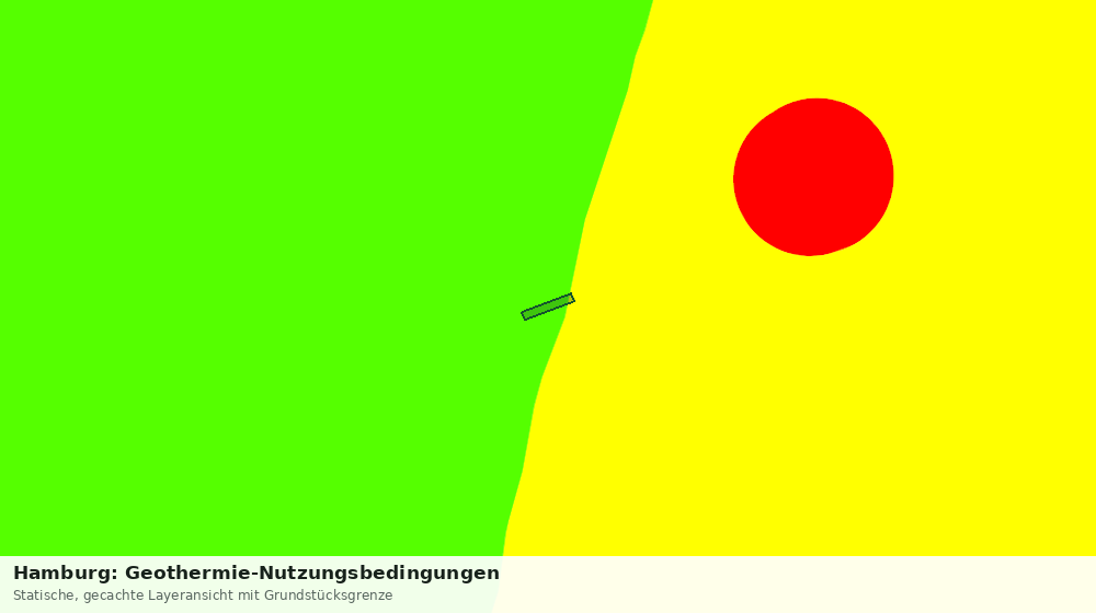 Statische Kartenansicht: Hamburg: Geothermie-Nutzungsbedingungen