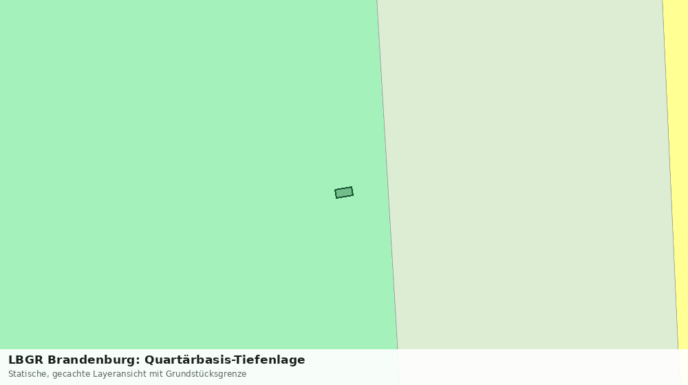 Statische Kartenansicht: LBGR Brandenburg: Quartärbasis-Tiefenlage