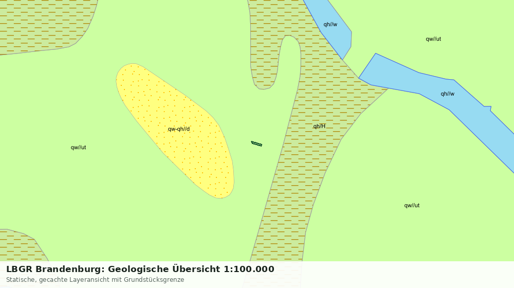 Statische Kartenansicht: LBGR Brandenburg: Geologische Übersicht 1:100.000