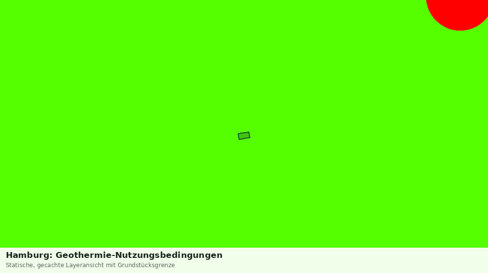 Statische Kartenansicht: Hamburg: Geothermie-Nutzungsbedingungen