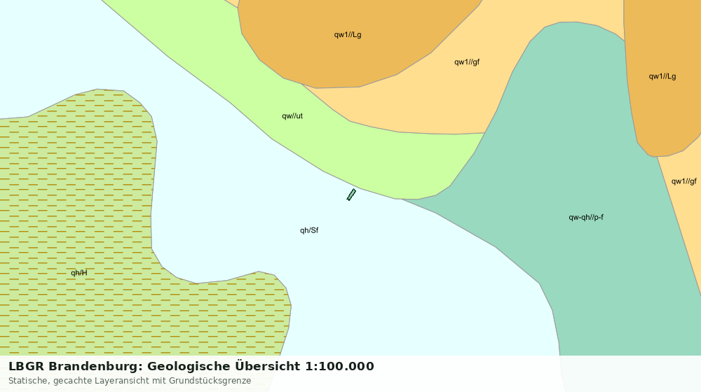 Statische Kartenansicht: LBGR Brandenburg: Geologische Übersicht 1:100.000
