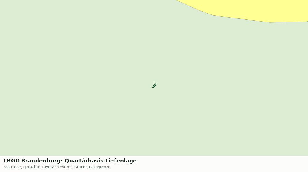 Statische Kartenansicht: LBGR Brandenburg: Quartärbasis-Tiefenlage