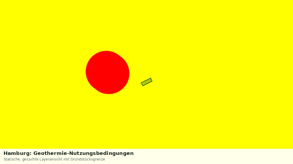 Statische Kartenansicht: Hamburg: Geothermie-Nutzungsbedingungen