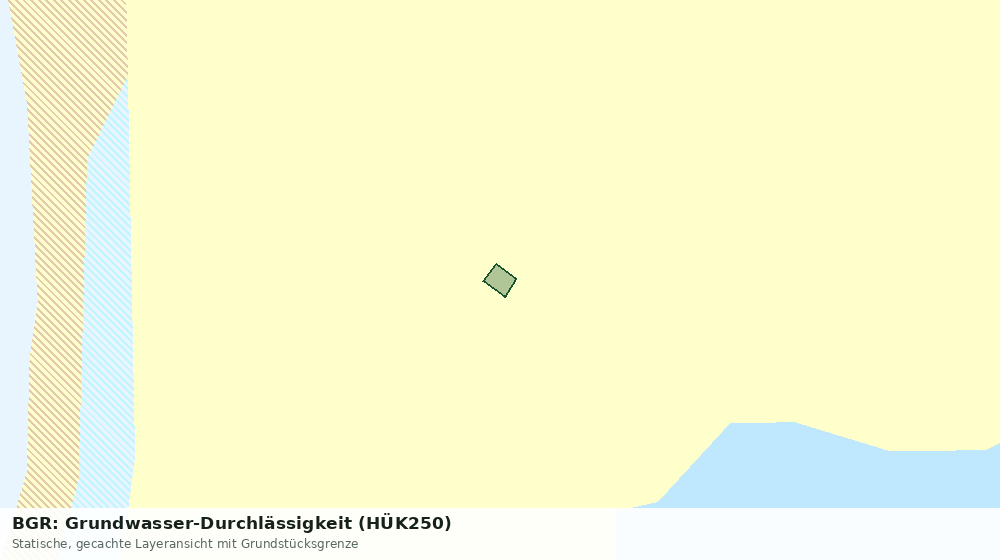 Statische Kartenansicht: BGR: Grundwasser-Durchlässigkeit (HÜK250)
