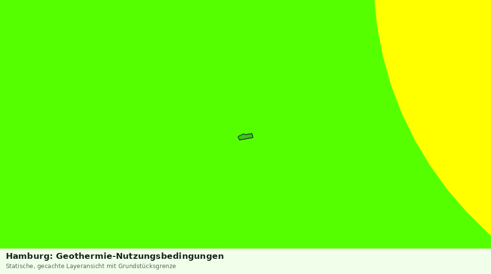 Statische Kartenansicht: Hamburg: Geothermie-Nutzungsbedingungen