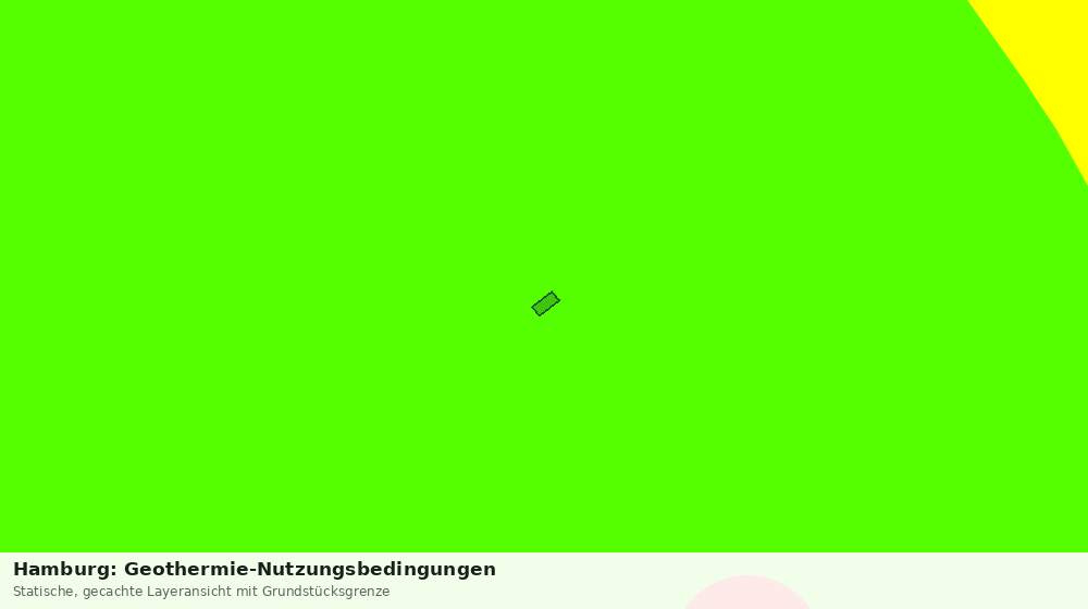 Statische Kartenansicht: Hamburg: Geothermie-Nutzungsbedingungen