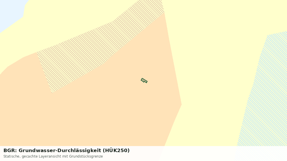 Statische Kartenansicht: BGR: Grundwasser-Durchlässigkeit (HÜK250)