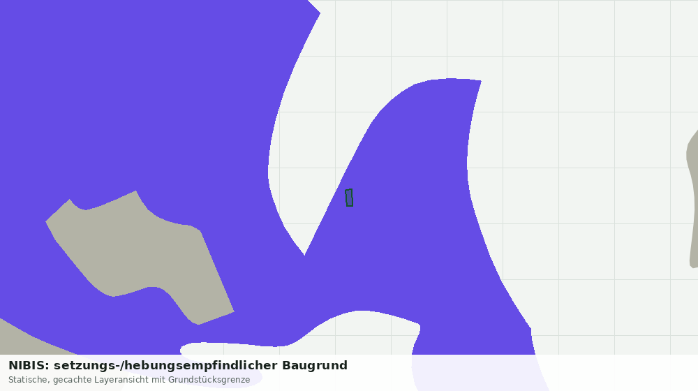 Statische Kartenansicht: NIBIS: setzungs-/hebungsempfindlicher Baugrund