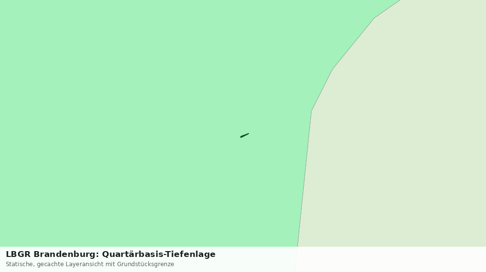 Statische Kartenansicht: LBGR Brandenburg: Quartärbasis-Tiefenlage