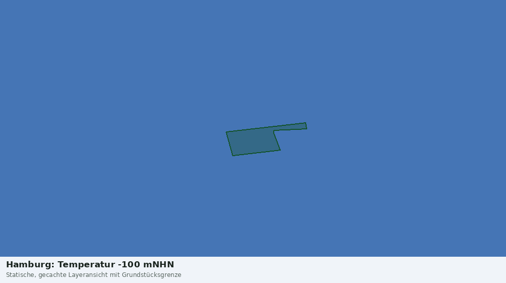 Statische Kartenansicht: Hamburg: Temperatur -100 mNHN